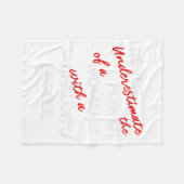 Bachelors Degree Abschluss Fleecedecke (Vorderseite (Horizontal))