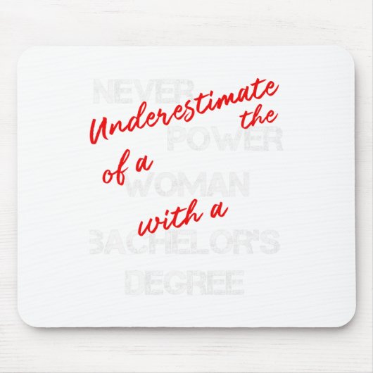 Bachelors Degree Abschluss Mousepad (Vorne)