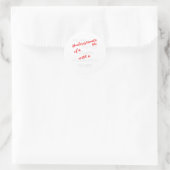 Bachelors Degree Abschluss Runder Aufkleber (Tasche)