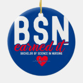 Bachelors der Naturwissenschaften in der Krankenpf Keramik Ornament (Hinten)