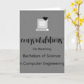 Bachelors of Science in Computer Engineering Karte (Gelbe Blume)