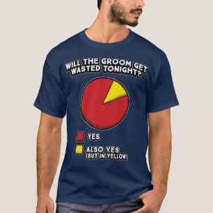 Bachelors Party Funny Pie Chart Ground Trauzeugen T-Shirt