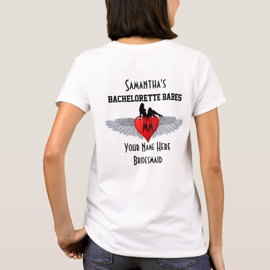 Bacheorett-Party im Bikerstil T-Shirt (Rückseite)