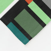 Bachforelle Bachforelle Grüne Orangefarbene Streif Fleecedecke (Ecke)