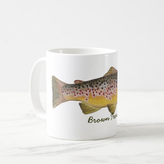 BACHFORELLE, Bachforelle Kaffeetasse (Vorderseite Links)