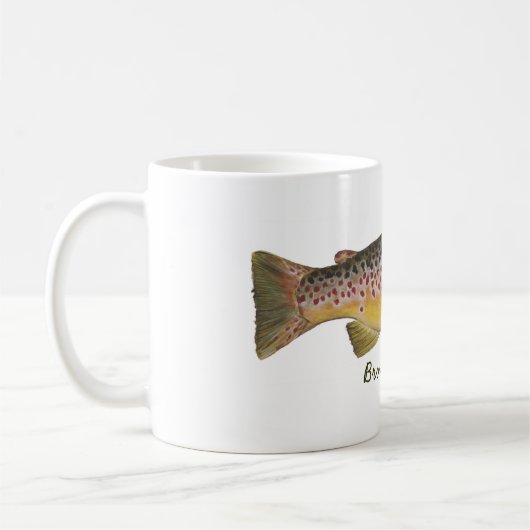 BACHFORELLE, Bachforelle Kaffeetasse (Links)