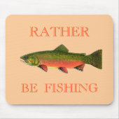 BACHFORELLE, EHER FISCHT MOUSEPAD (Vorne)