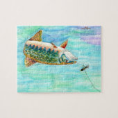 Bachforelle-eingepacktes Puzzlespiel Puzzle (Horizontal)