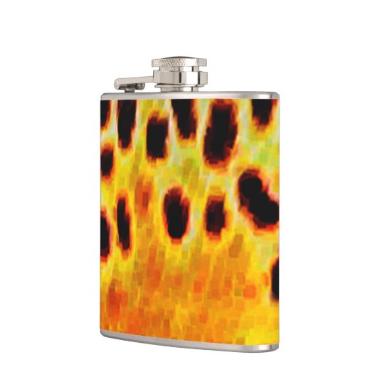 Bachforelle-Flasche Flachmann (Links)