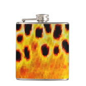 Bachforelle-Flasche Flachmann (Vorderseite)