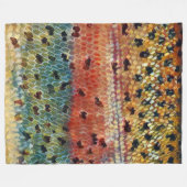 Bachforelle Fleecedecke (Vorderseite (Horizontal))