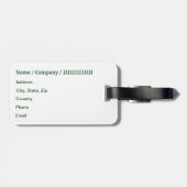 Bachforelle-Fliegen-Fischen-Fischers Gepäckanhänger (Rückseite horizontal)