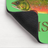 BACHFORELLE, GEGANGENES FISH'N MOUSEPAD (Ecke)