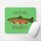 BACHFORELLE, GEGANGENES FISH'N MOUSEPAD (Mit Mouse)