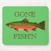 BACHFORELLE, GEGANGENES FISH'N MOUSEPAD (Vorne)