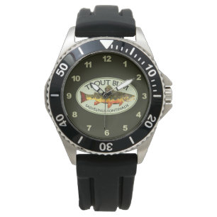 Bachforelle Humoraler Fischfang Armbanduhr