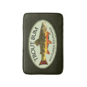 Bachforelle Humoraler Fischfang Badematte (Vorderseite Vertikal)