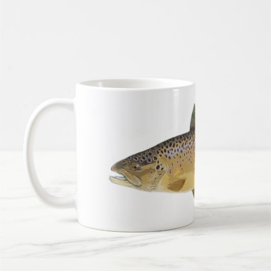 Bachforelle Kaffeetasse (Links)