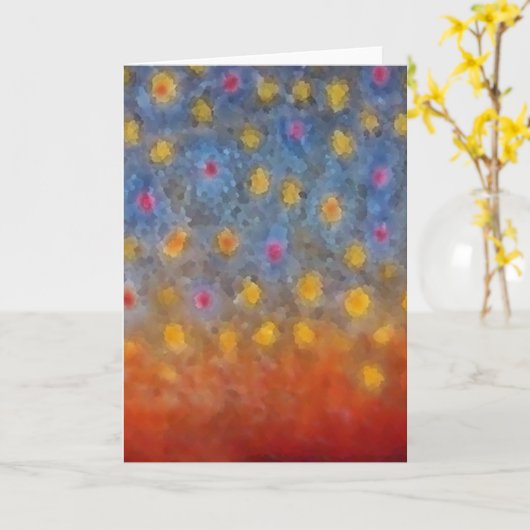 Bachforelle - Karte (Gelbe Blume)