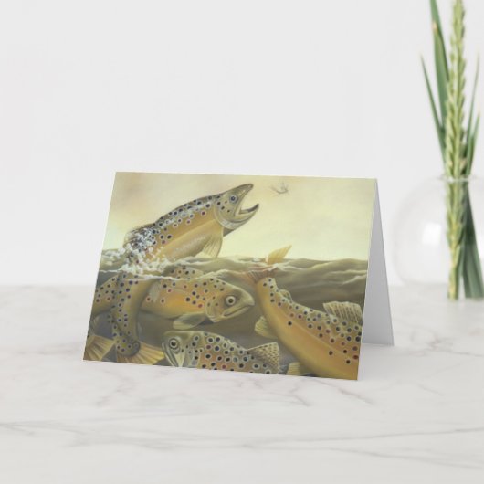 Bachforelle-Karte Karte (Vorderseite)