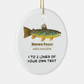 Bachforelle Keramik Ornament (Rechts)