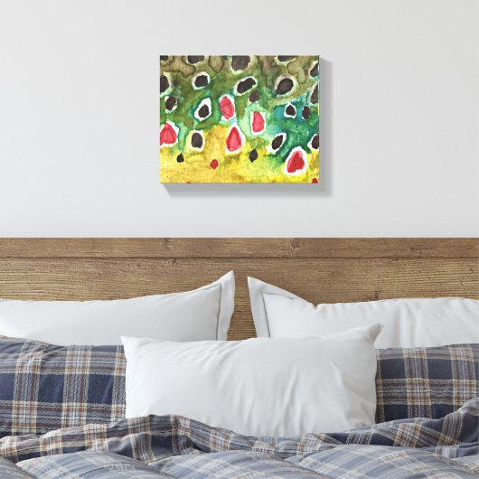 Bachforelle Leinwanddruck (Insitu (Schlafzimmer))