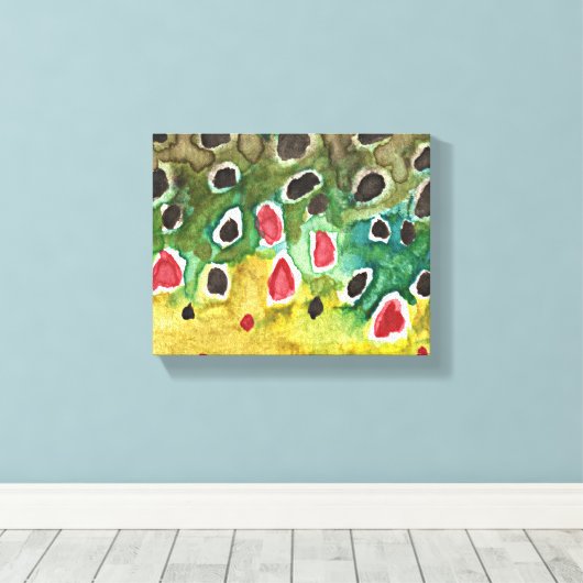 Bachforelle Leinwanddruck (Insitu (Holzboden))