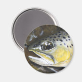 Bachforelle Magnet (Vorderseite/Rückseite)