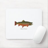 Bachforelle-Mann (Phase laichend) Mousepad (Mit Mouse)