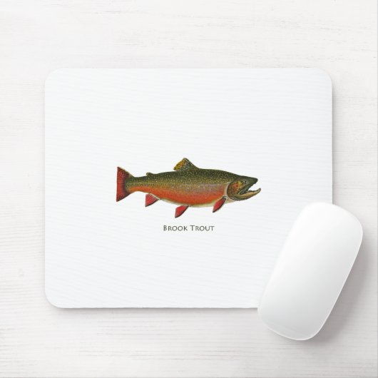 Bachforelle-Mann (Phase laichend) Mousepad (Mit Mouse)