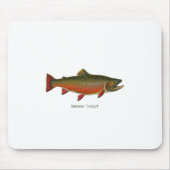 Bachforelle-Mann (Phase laichend) Mousepad (Vorne)