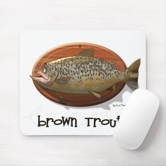 Bachforelle Mousepad (Mit Mouse)