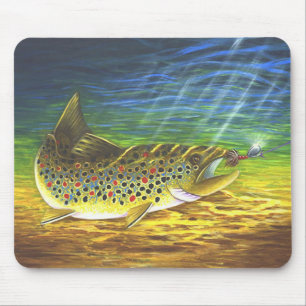 Bachforelle Mousepad