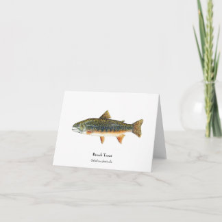 Bachforelle Notecard Karte