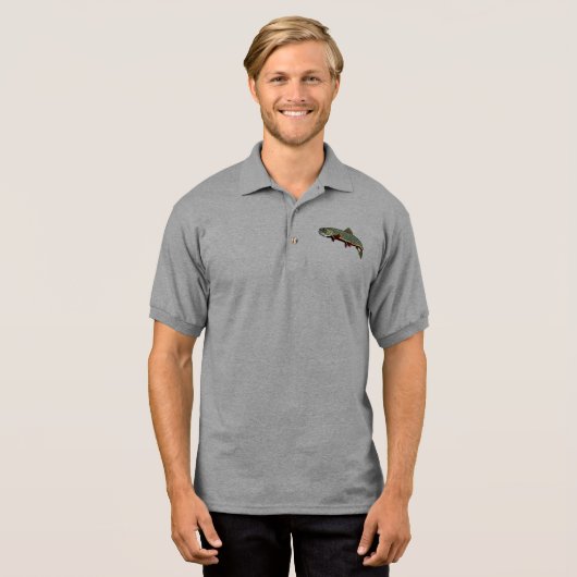 Bachforelle Polo Shirt (Vorne ganz)