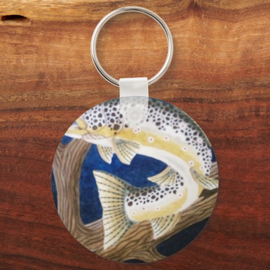 Bachforelle Schlüsselanhänger (Vorderseite)