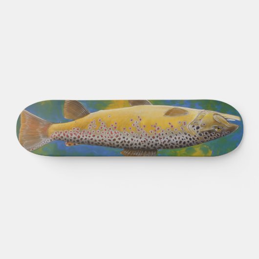 Bachforelle-Skateboard Skateboard (Horizontal)