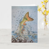 Bachforelle Spritzer Karte (Gelbe Blume)
