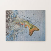 Bachforelle Spritzer Puzzle (Horizontal)