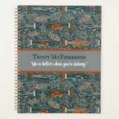 Bachforelle Süßwasser Fisch Blauer Orange Grau Planer (Vorderseite)