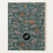 Bachforelle Süßwasser Fisch Blauer Orange Grau Planer (Rückseite)