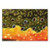 Bachforelle Tischnummer (Rückseite)