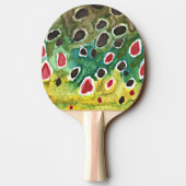 Bachforelle Tischtennis Schläger (Rückseite)