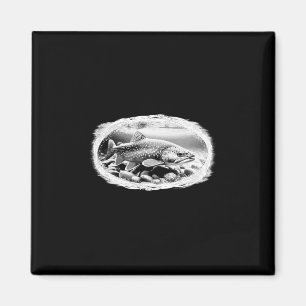 Bachforelle Trockenfliegen Angel Liebhaber Fly Bin Magnet