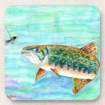 Bachforelle-Untersetzer