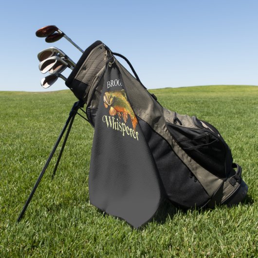 Bachforelle Whisperer Dunkles Handtuch (Gras)