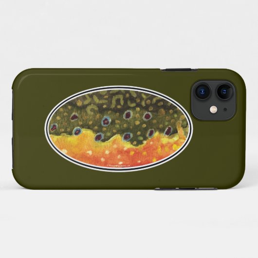 Bachforellen Case-Mate iPhone Hülle (Rückseite (Horizontal))