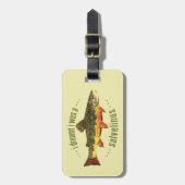 Bachforellen Gepäckanhänger (Vorderseite vertikal)