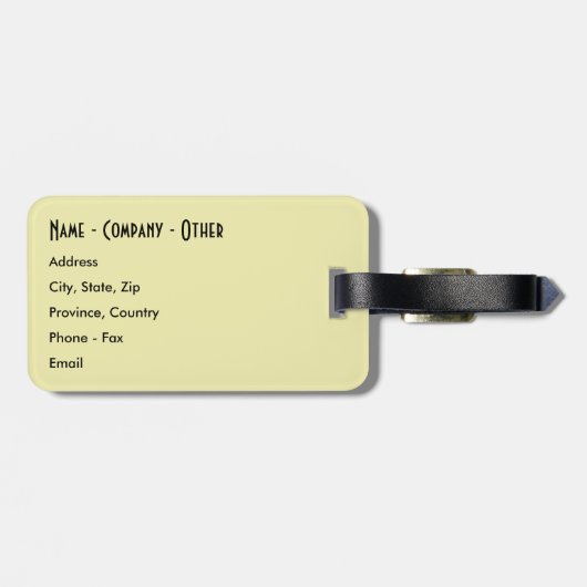 Bachforellen Gepäckanhänger (Rückseite horizontal)