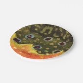 Bachforellen Pappteller (Schrägansicht)